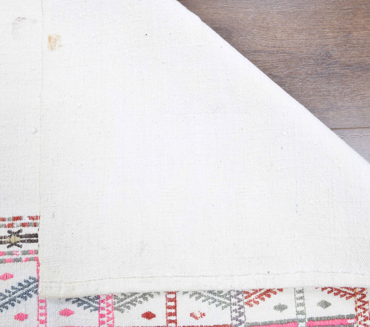 El yapımı vintage yolluk 76x241 cm düz desenli yün - desen detayı