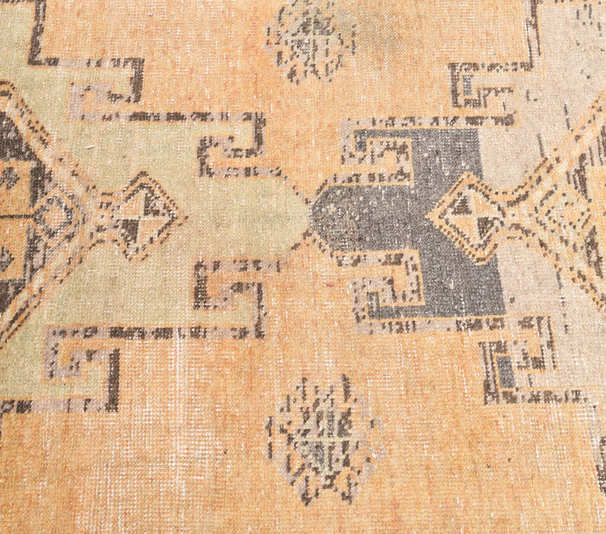 El yapımı vintage yolluk 86x259 cm geometrik desenli yün - mekan görünümü