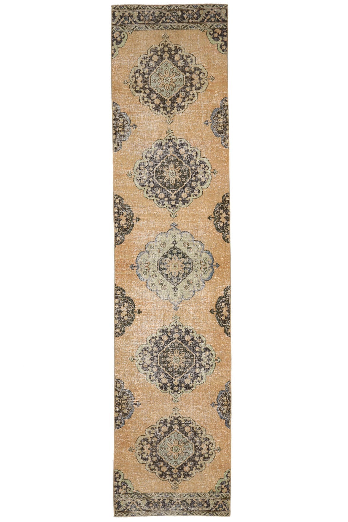 Oushak Vintage Runner Rug