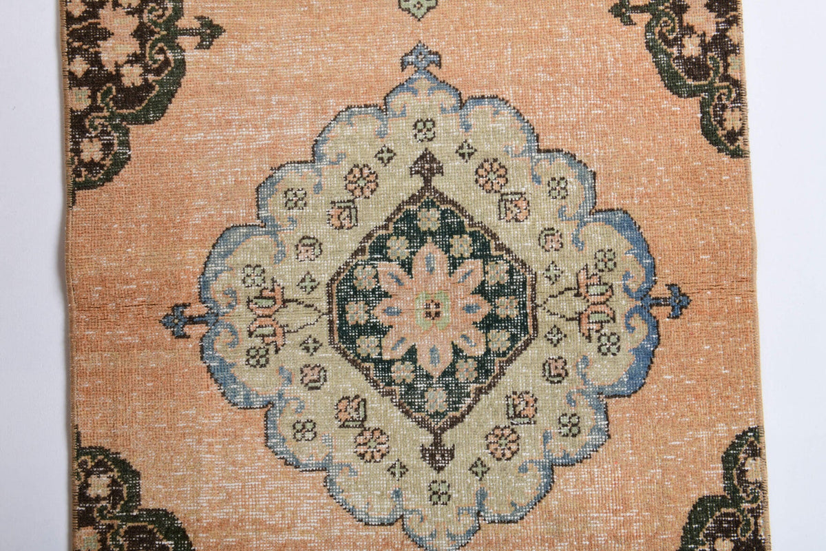 El yapımı vintage yolluk 81x287 cm oryantal desenli yün - mekan görünümü