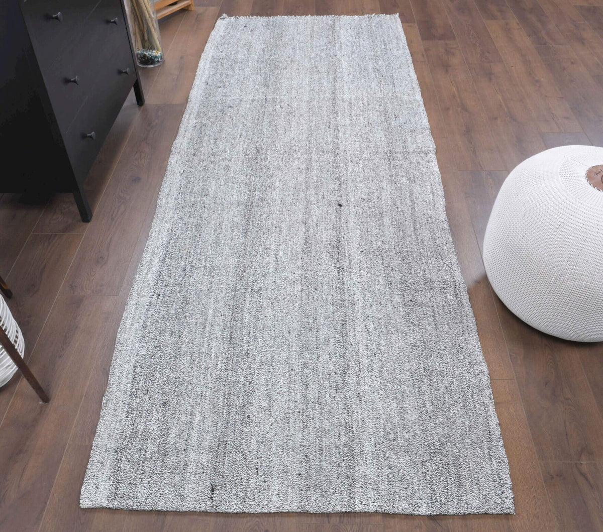 3x9 Wool Vintage Kilim Runner Rug