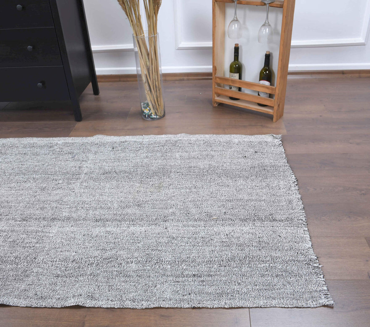 3x9 Wool Vintage Kilim Runner Rug