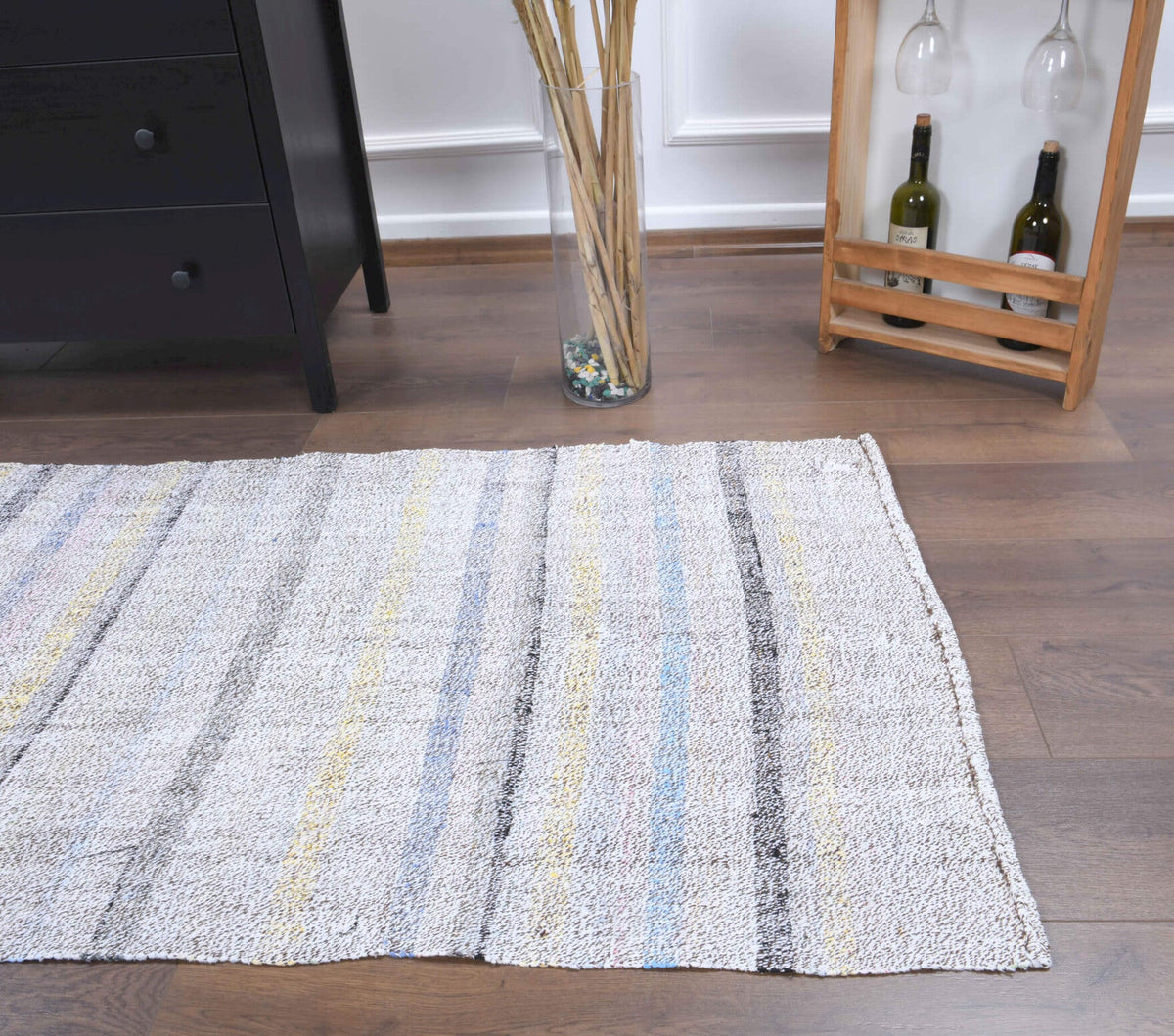 3x9 Handmade Vintage Kilim Runner