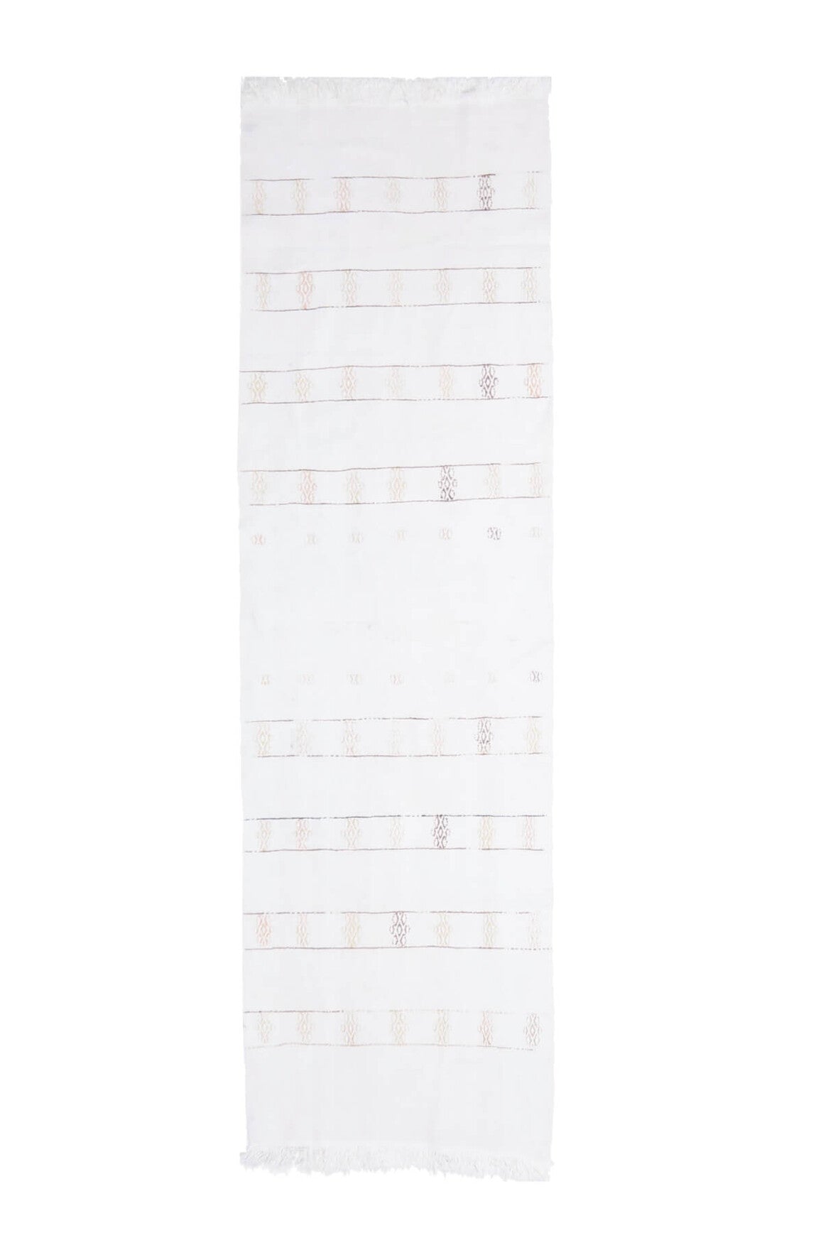 El yapımı vintage yolluk 76x272 cm kilim desenli yün - farklı açıdan görünüm