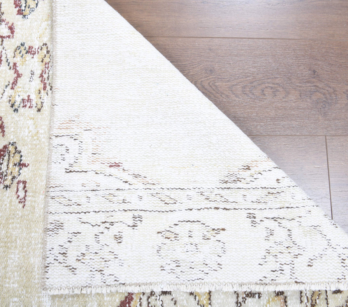 El yapımı vintage yolluk 89x264 cm oryantal desenli yün - desen detayı