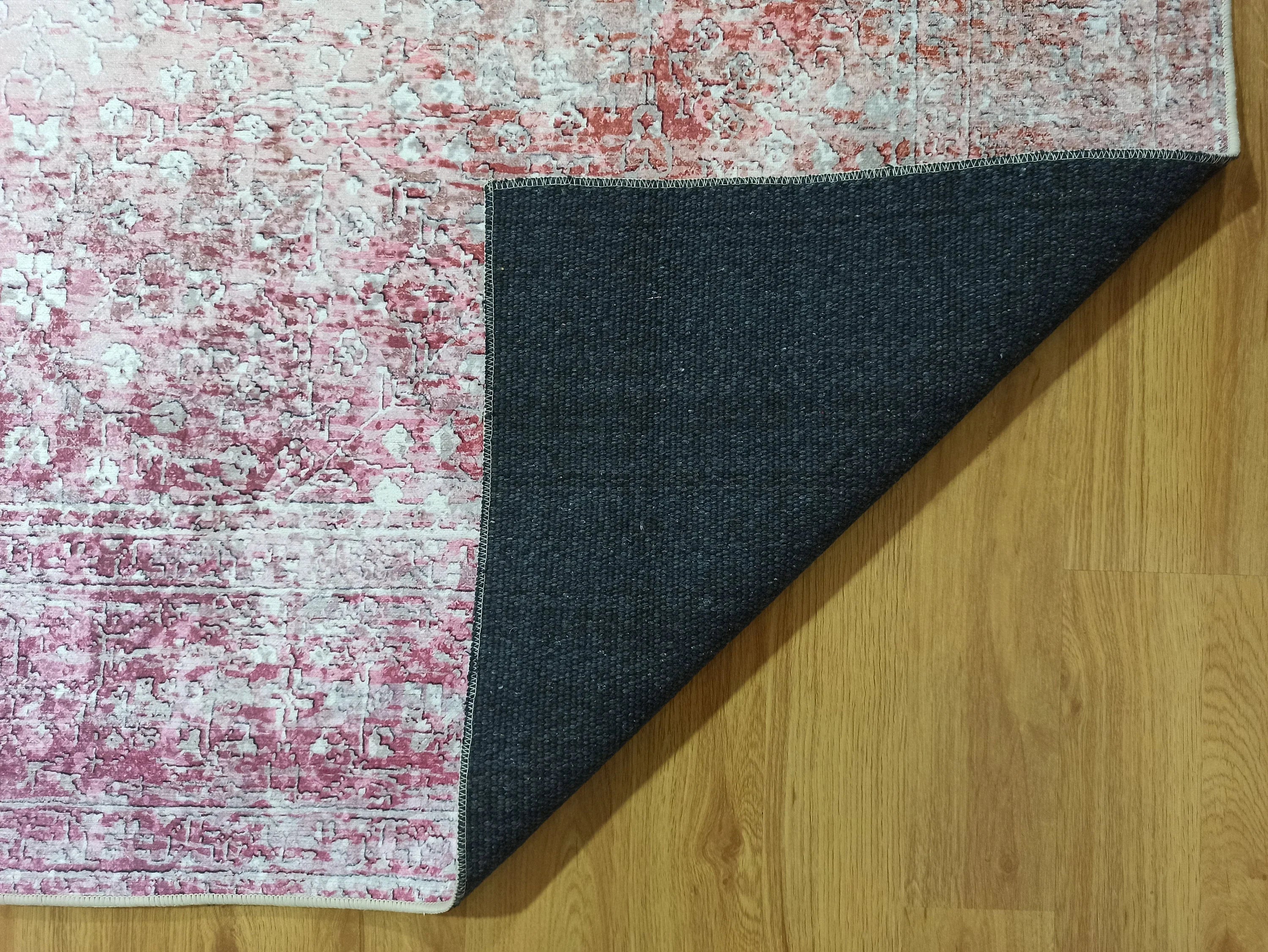 Gray Geometric Patterned Vintage Carpet - CLEARANCE - 12776OU