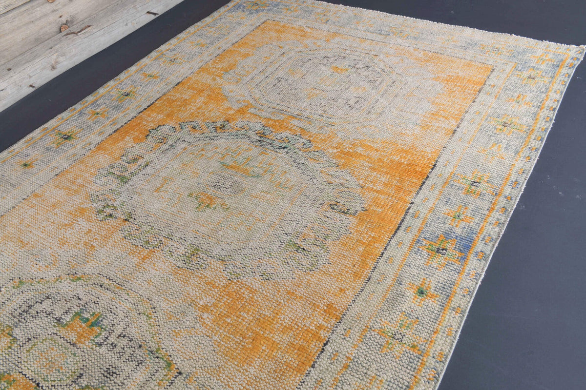 El yapımı vintage yolluk 132x323 cm oryantal desenli yün - mekan görünümü