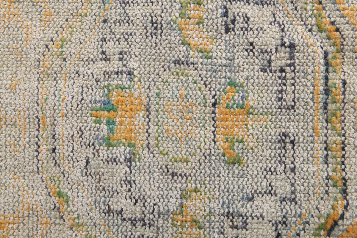El yapımı vintage yolluk 132x323 cm oryantal desenli yün - açık alan görünümü
