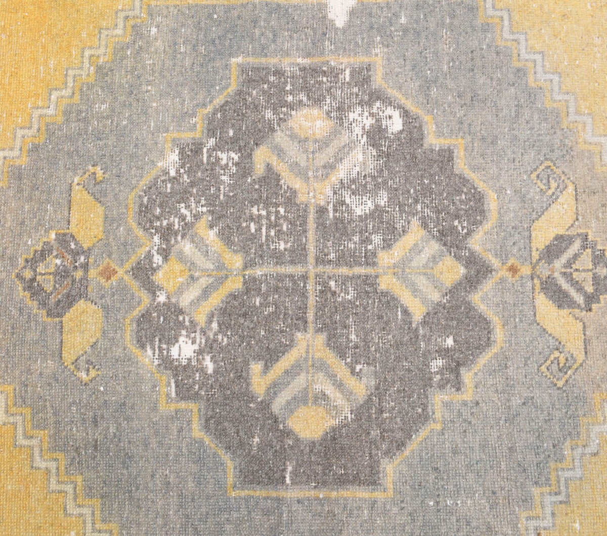 El yapımı vintage yolluk 124x330 cm oryantal desenli yün - desen detayı