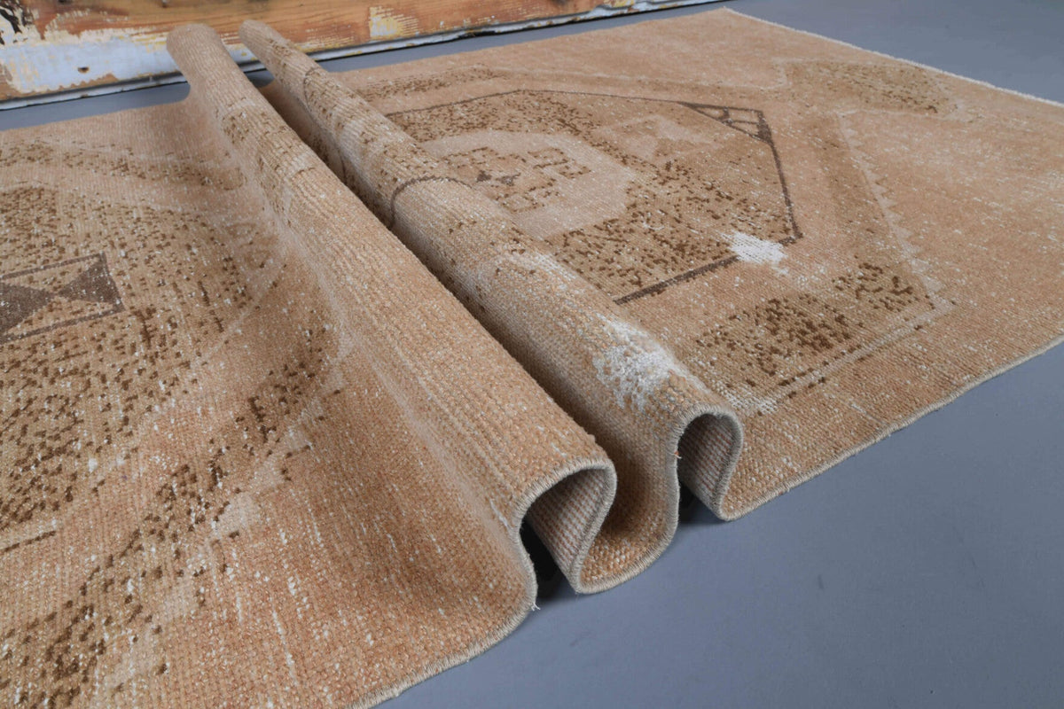 Turkish Vintage Oushak Runner Rug