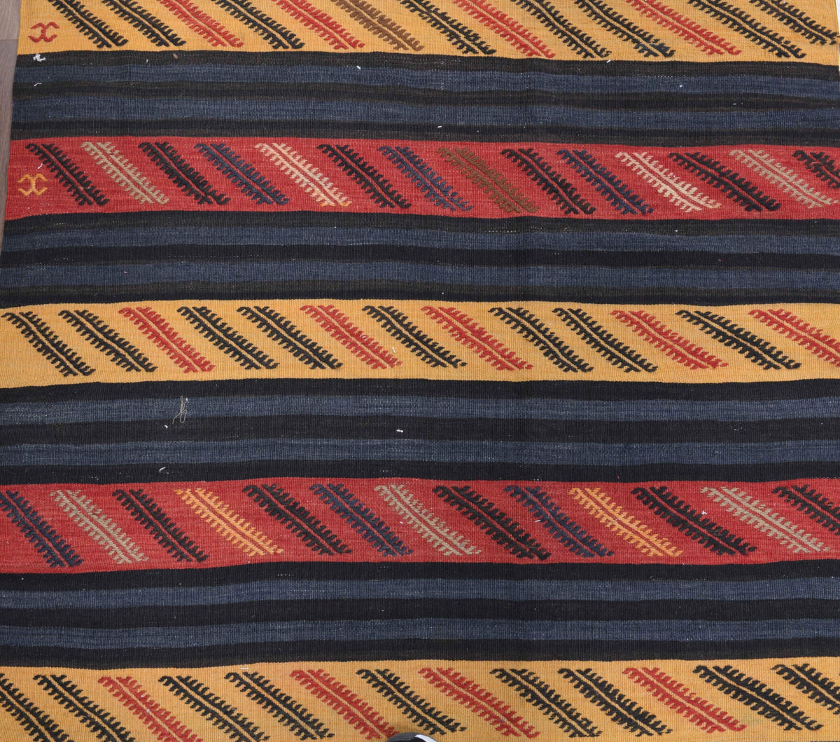 4x14 Wool Vintage Kilim Runner Rug