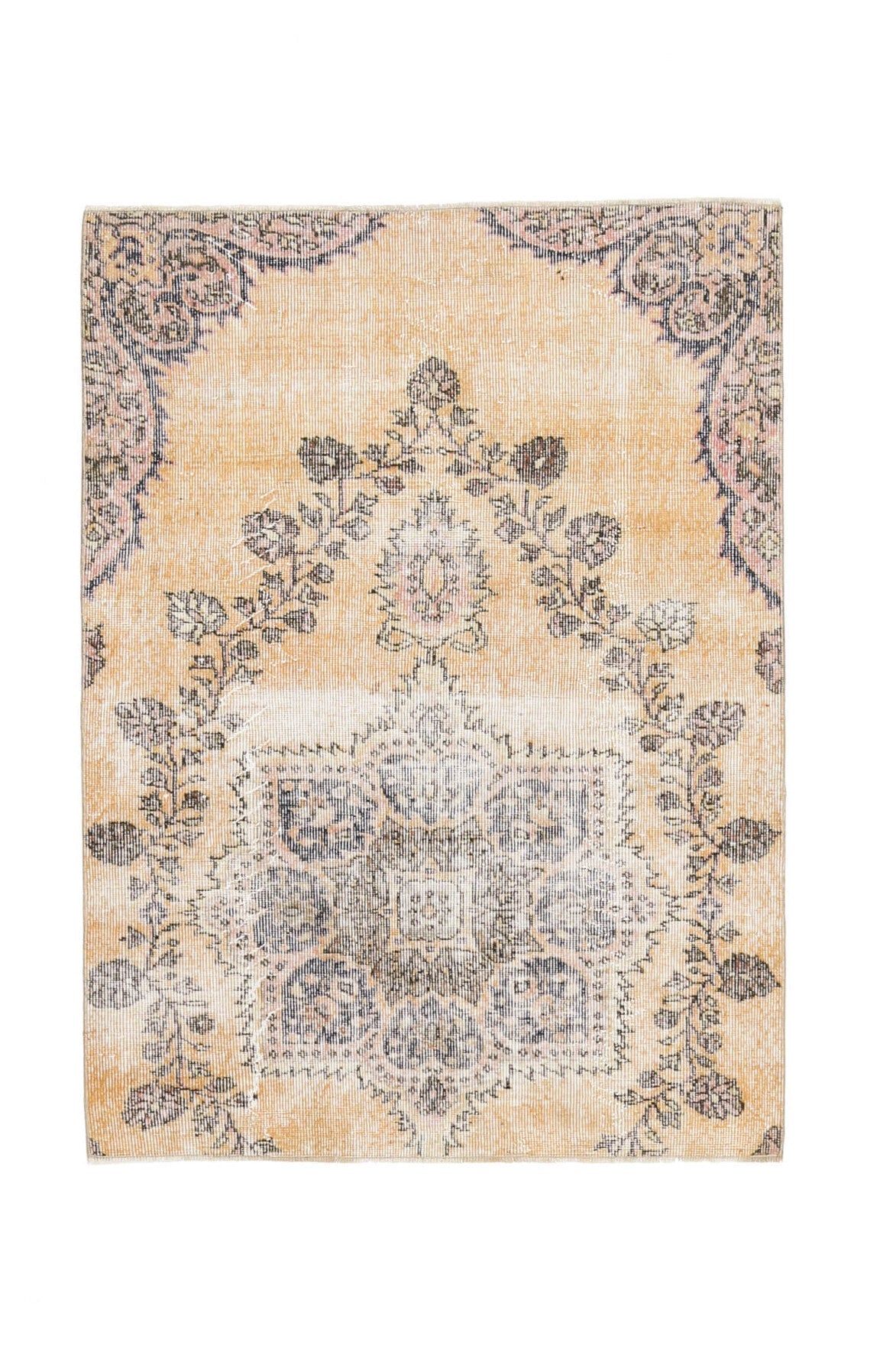 4x5 Handmade Vintage Oushak Area Rug