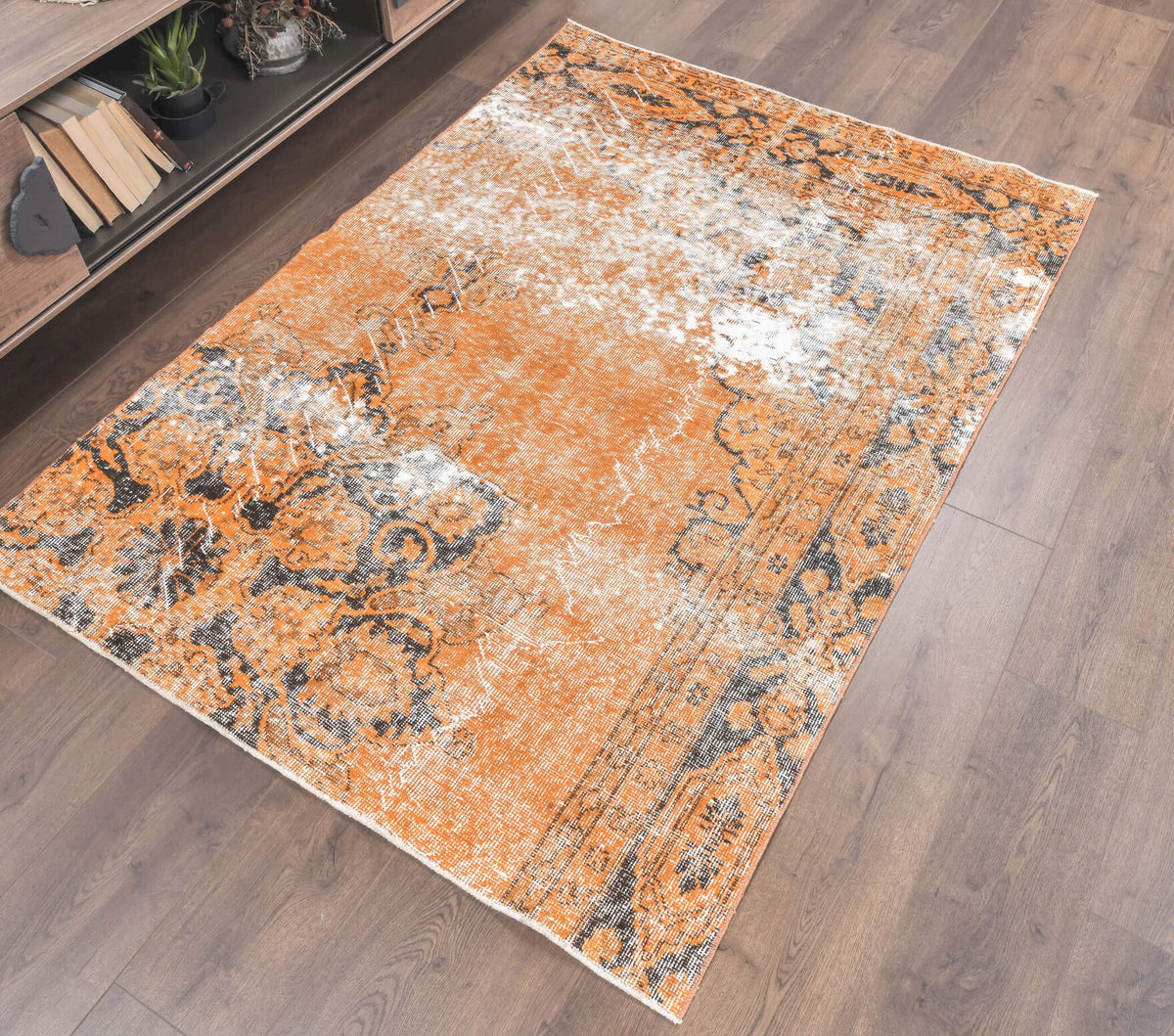 4x6 Vintage Handmade Anatolian Area Rug