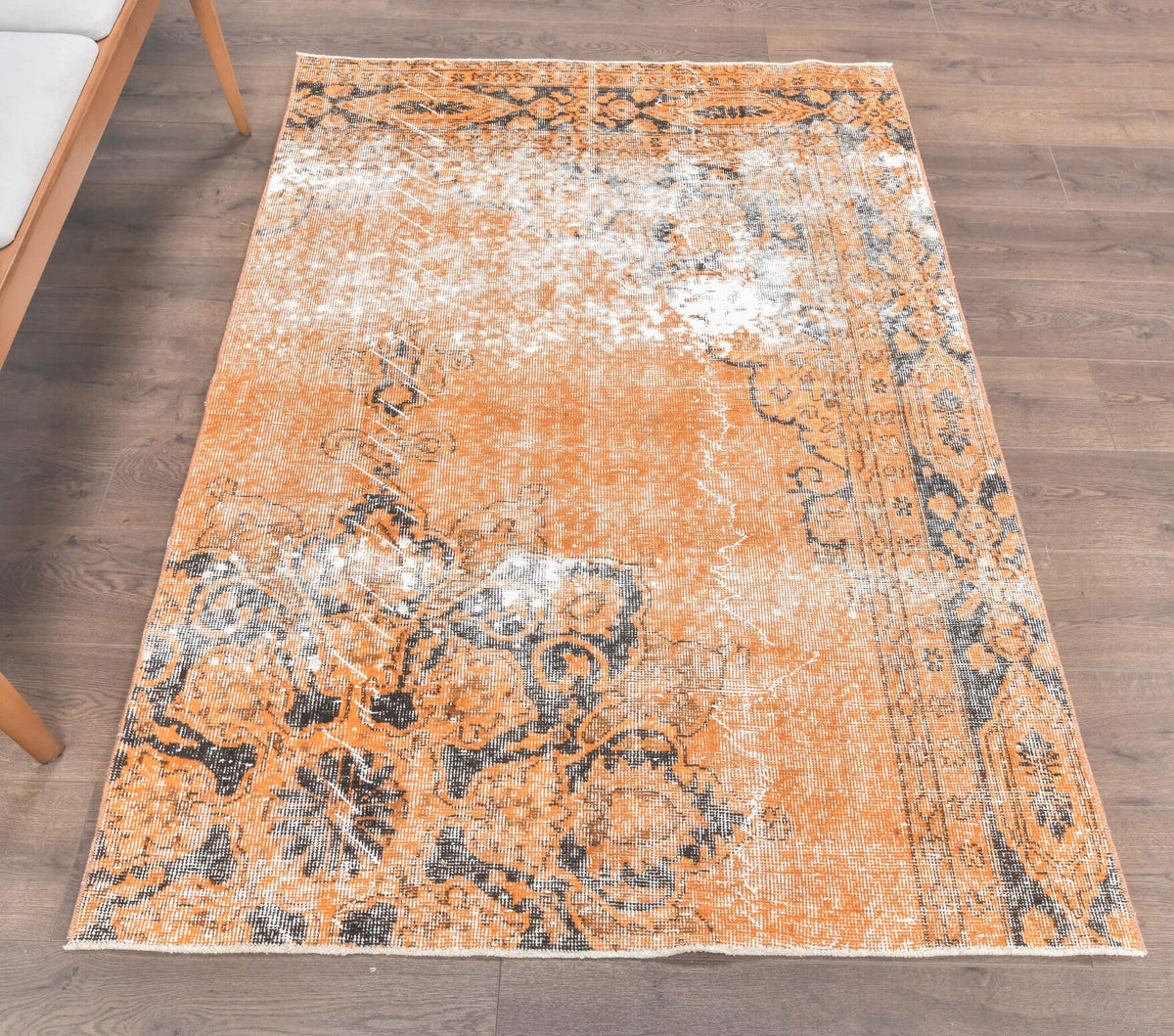 4x6 Vintage Handmade Anatolian Area Rug
