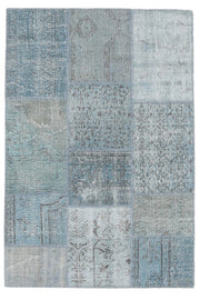 4x6 Vintage Handmade Patchwork Area Rug