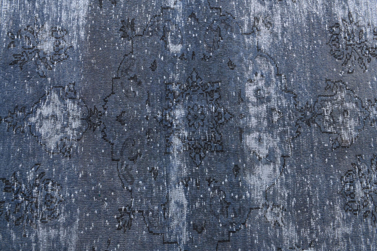 El yapımı vintage halı 117x224 cm çiçek desenli desenli yün - mekan görünümü