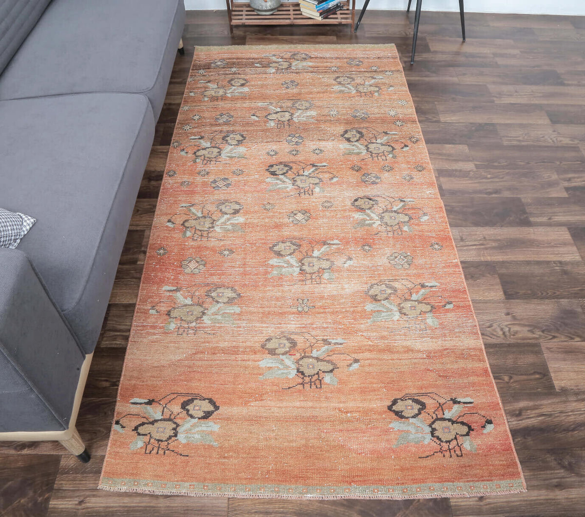 4x7 Vintage Handmade Area Rug, Teppich | Rugser �� Turkish Rug