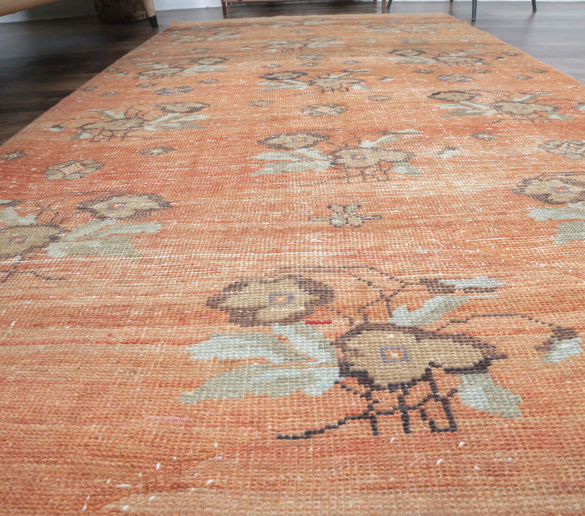 4x7 Vintage Handmade Area Rug, Teppich | Rugser �� Turkish Rug