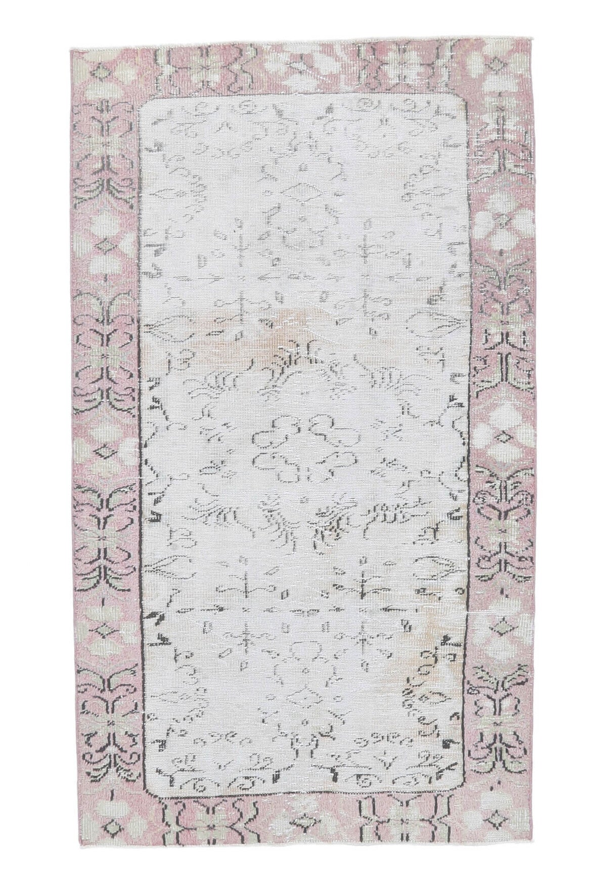 4x7 Vintage Handmade Anatolian Area Rug