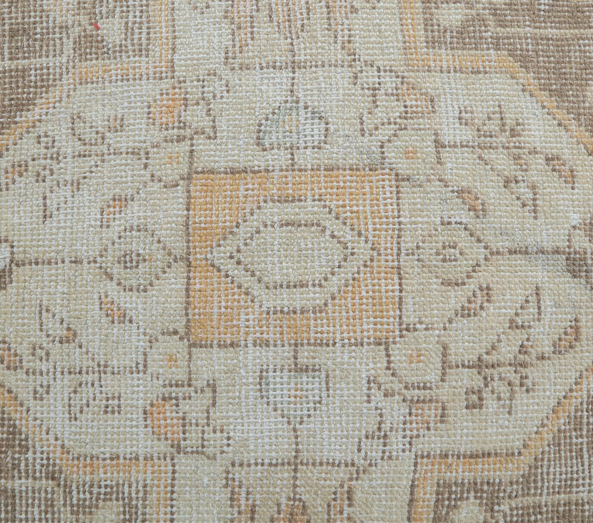 4x8 Vintage Handmade Distressed Orange Area Rug