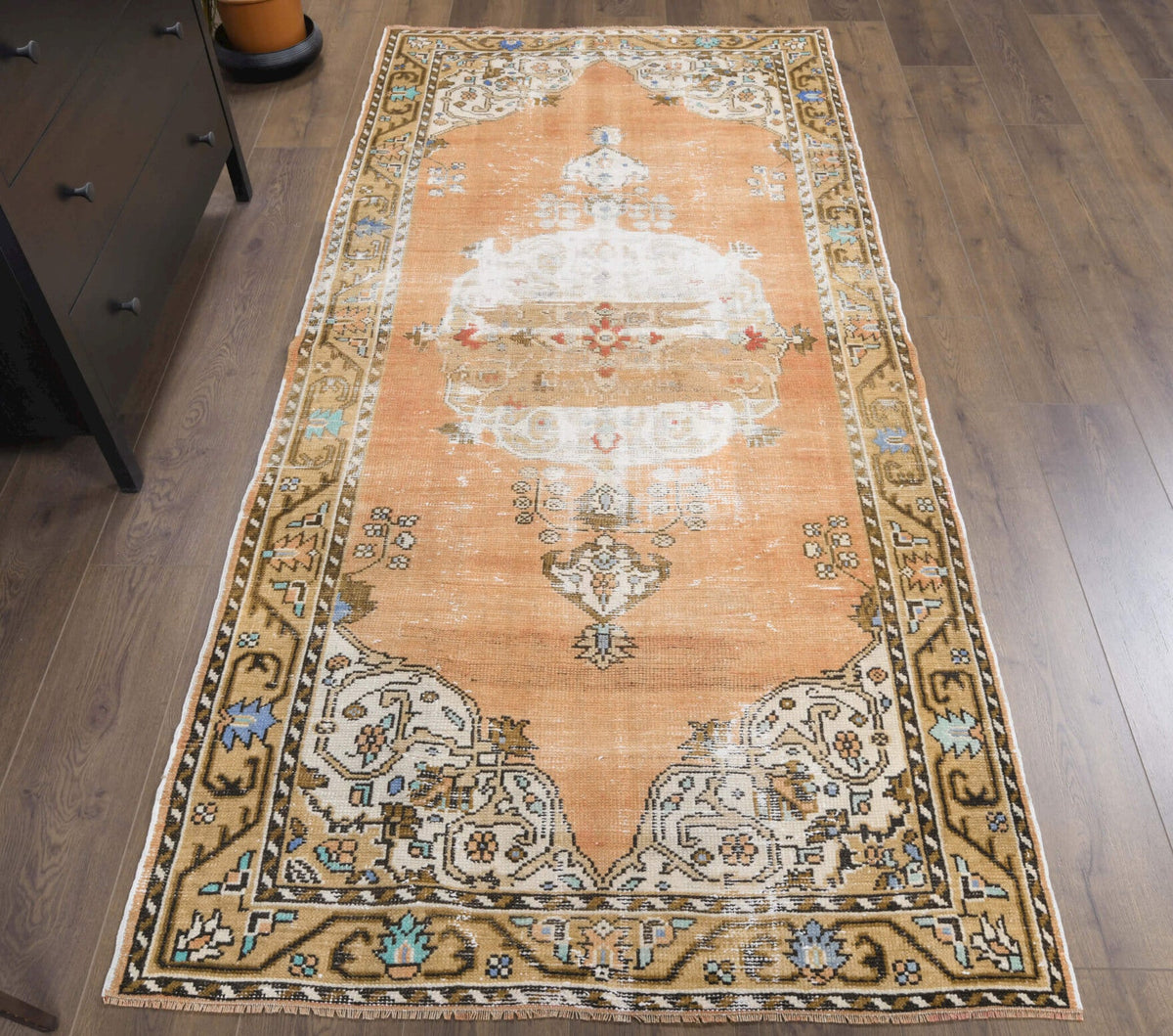Vintage Orange Runner Rug