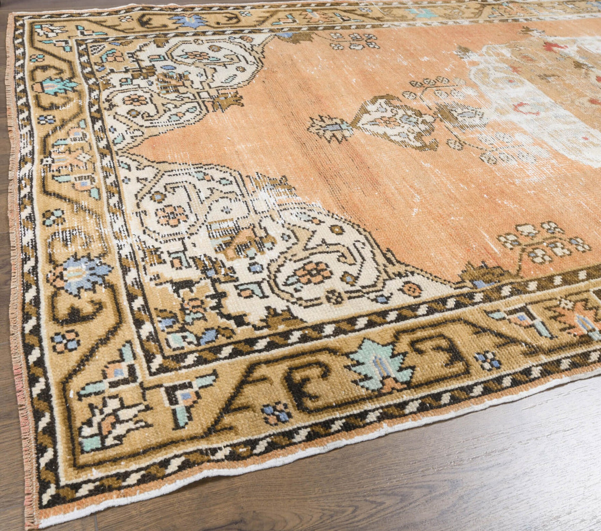 Vintage Orange Runner Rug