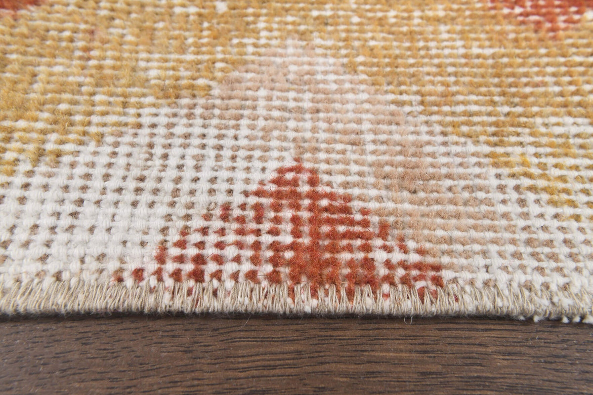 Vintage Zig Zag Anatolian Runner Rug