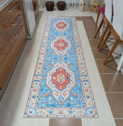 Gray Geometric Patterned Vintage Carpet - CLEARANCE - 11448OU