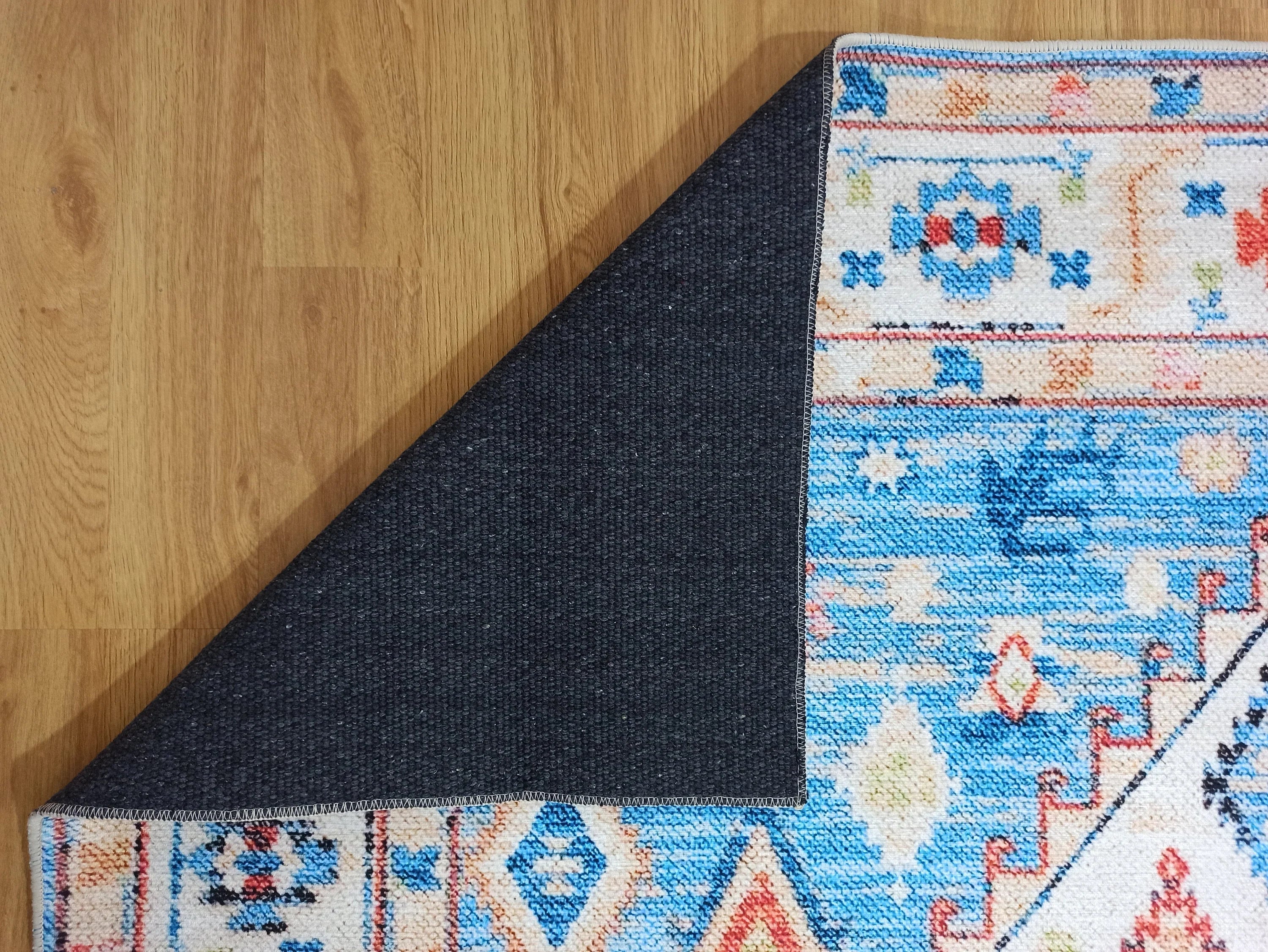 Gray Geometric Patterned Vintage Carpet - CLEARANCE - 11448OU
