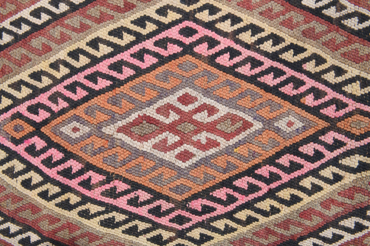 5x12 Wool Kilim Vintage Runner Rug