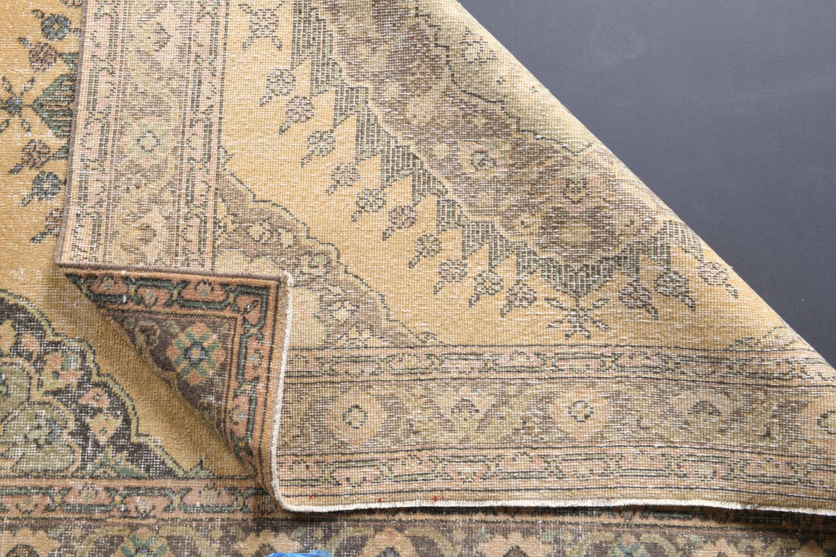 El yapımı vintage yolluk 140x391 cm oryantal desenli yün - mekan görünümü