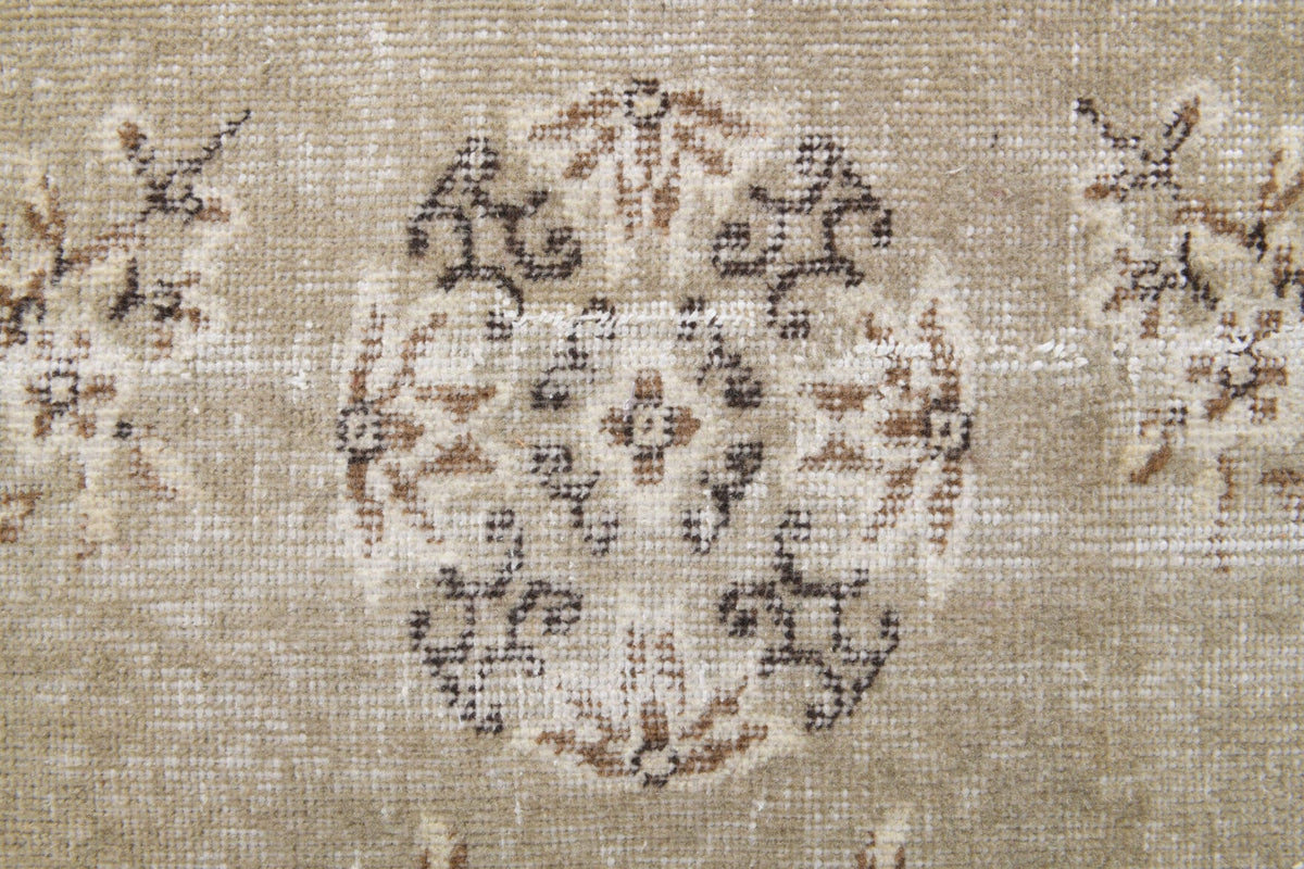 El yapımı vintage halı 157x257 cm çiçek desenli desenli yün - desen detayı