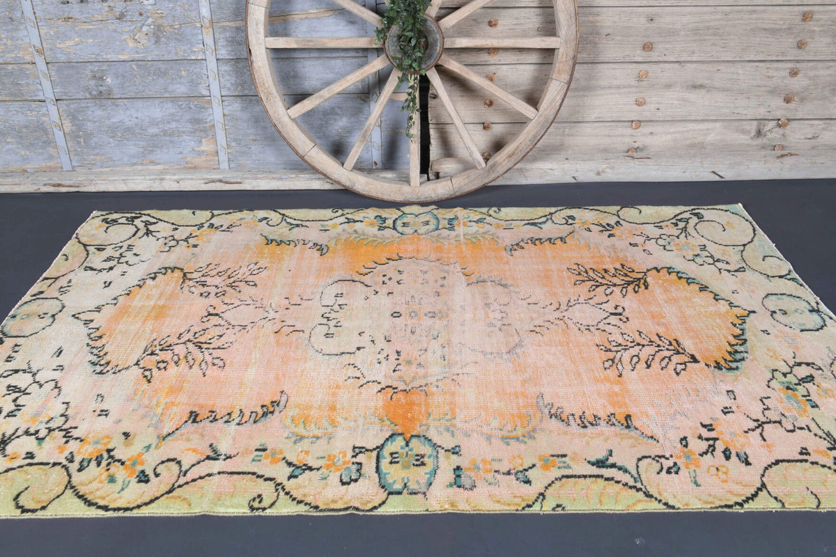 5x8 Handmade Vintage Area Rug