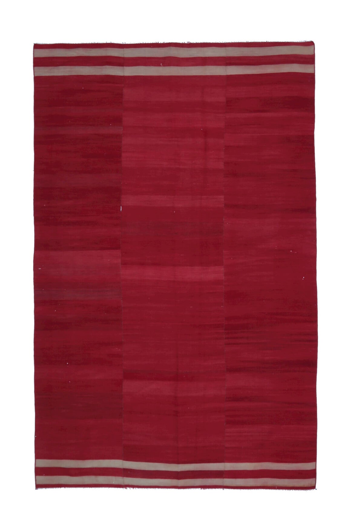 El yapımı vintage halı 157x254 cm düz desenli yün - farklı açıdan görünüm
