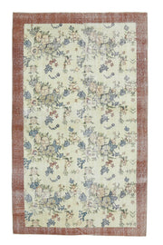 5x8 Handmade Vintage Hereke Area Rug