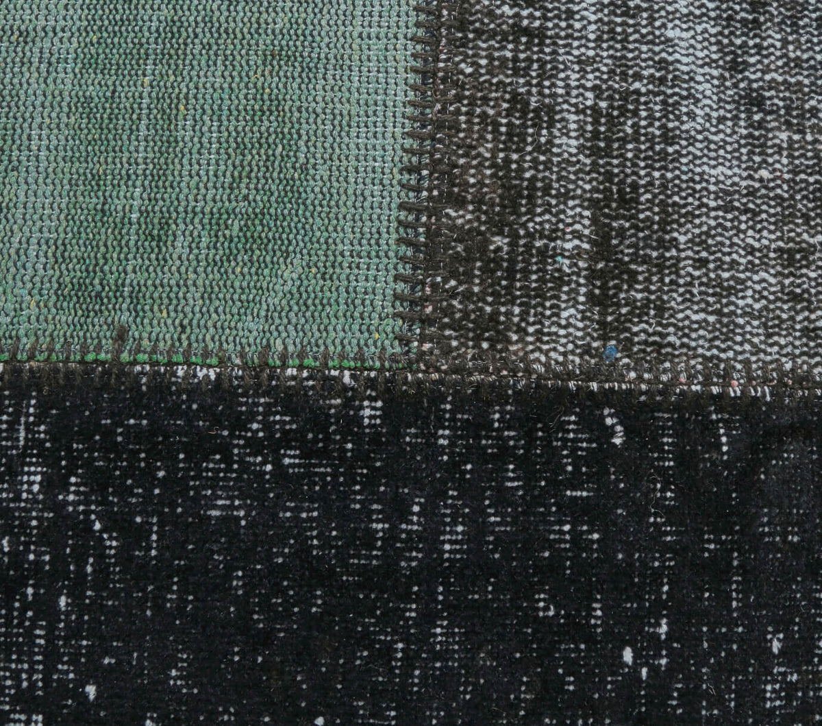 5x8 Vintage Handmade Overdyed Black Rug