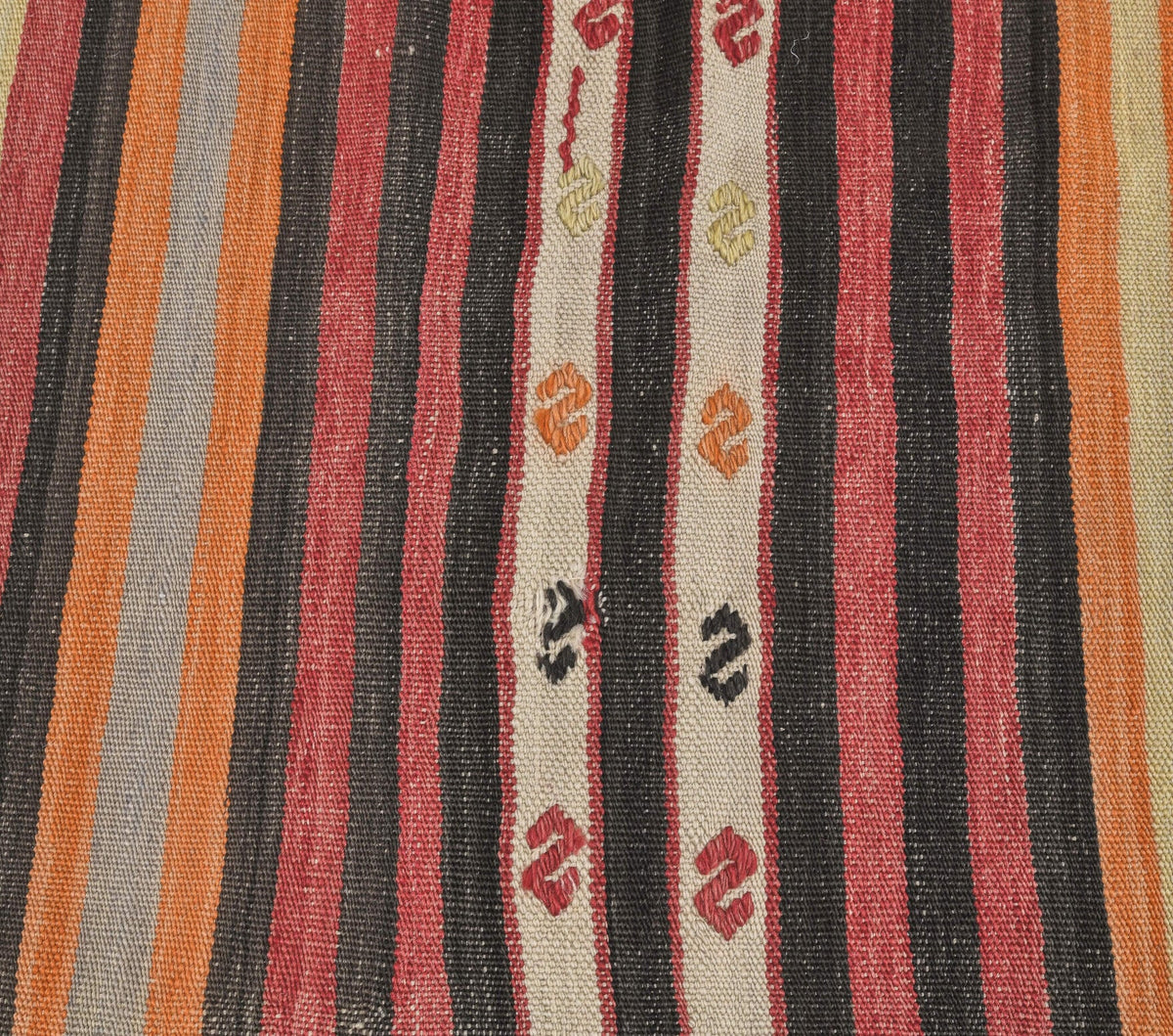 5x8 Vintage Kilim Striped Flatweave Area Rug