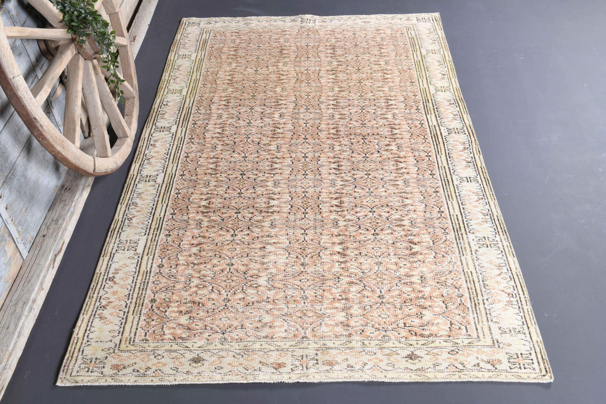 5x9 Semi-Antique Vintage Hereke Area Rug