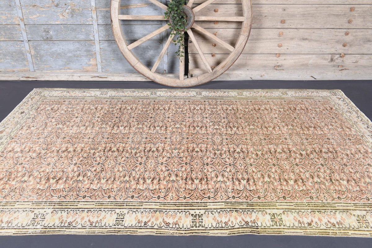 5x9 Semi-Antique Vintage Hereke Area Rug
