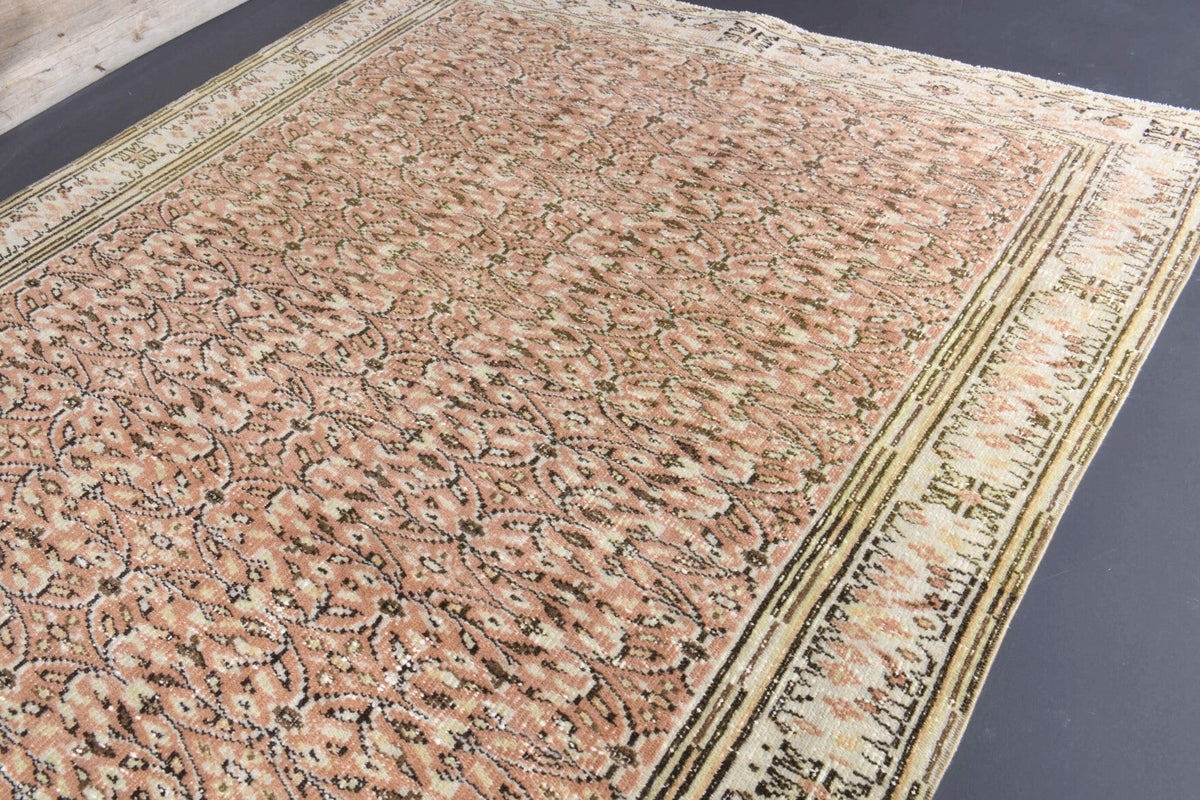 5x9 Semi-Antique Vintage Hereke Area Rug