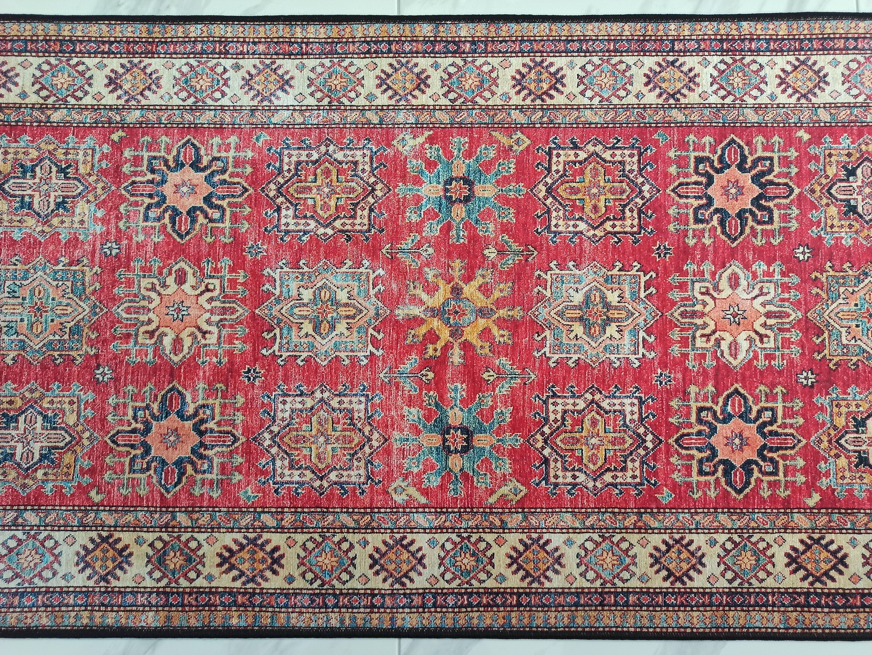 Gray Geometric Patterned Vintage Carpet - CLEARANCE - 14921OU