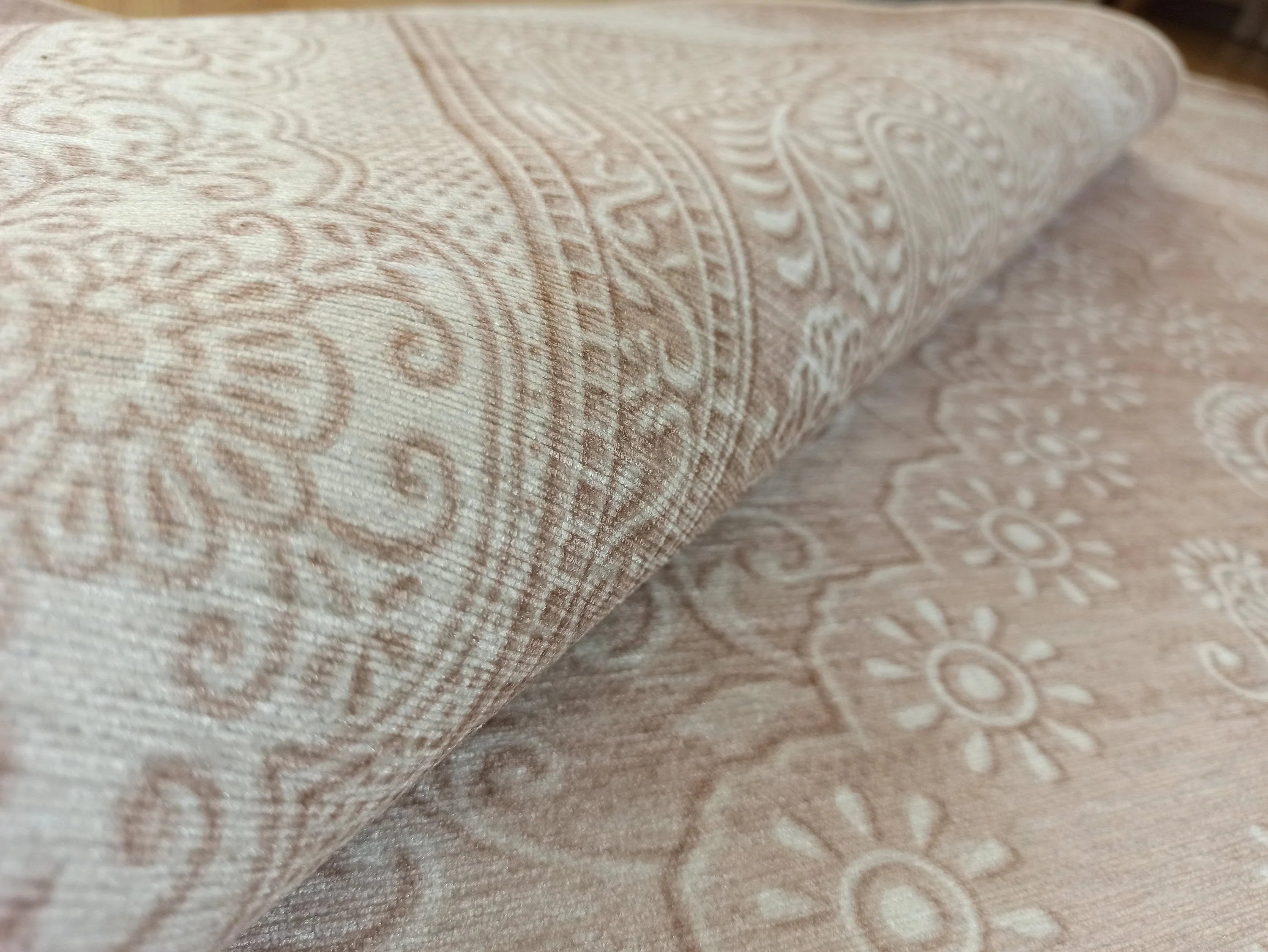 Gray Geometric Patterned Vintage Carpet - CLEARANCE - 11527OU