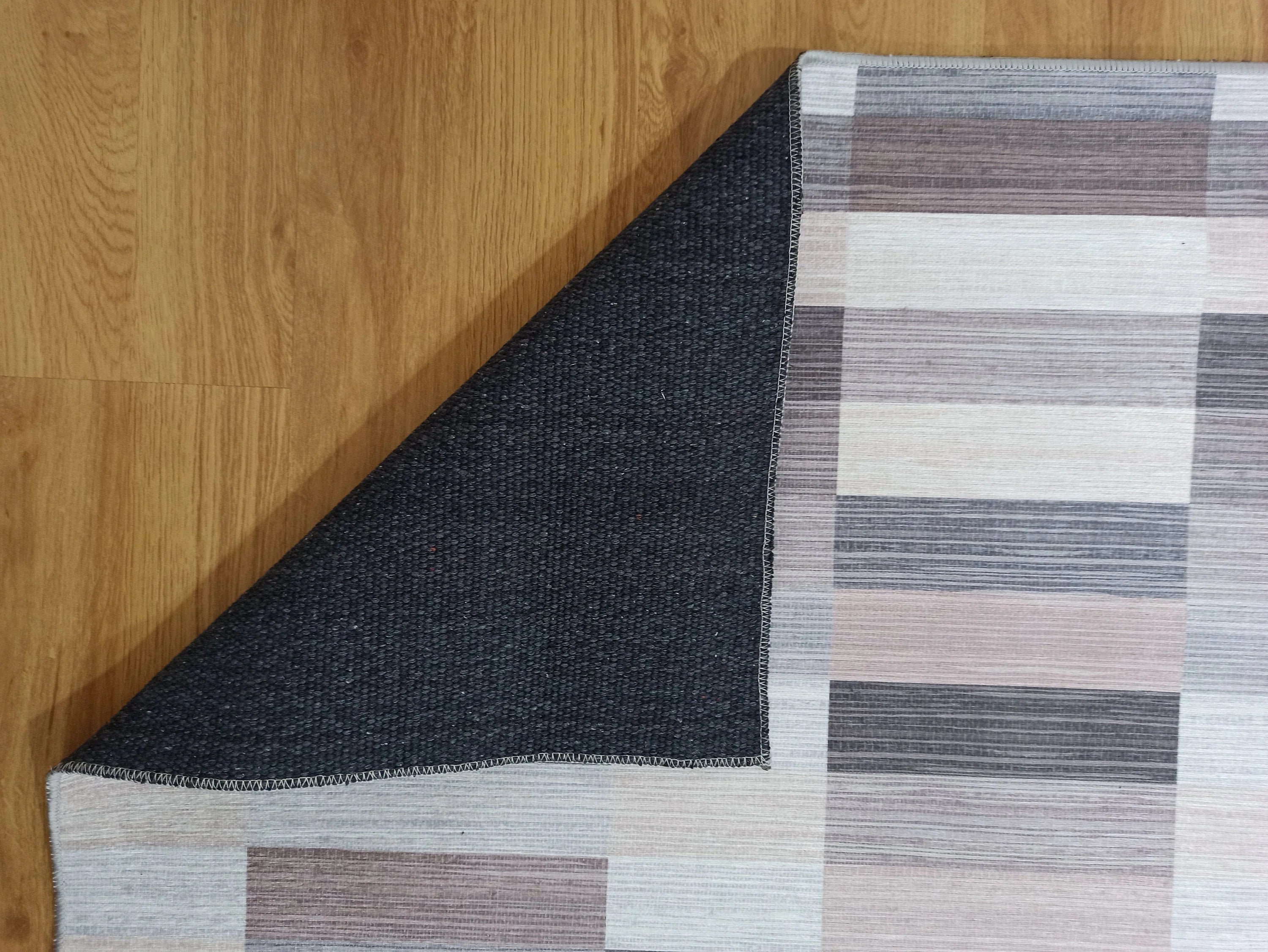 Gray Geometric Patterned Vintage Carpet - CLEARANCE - 12440OU