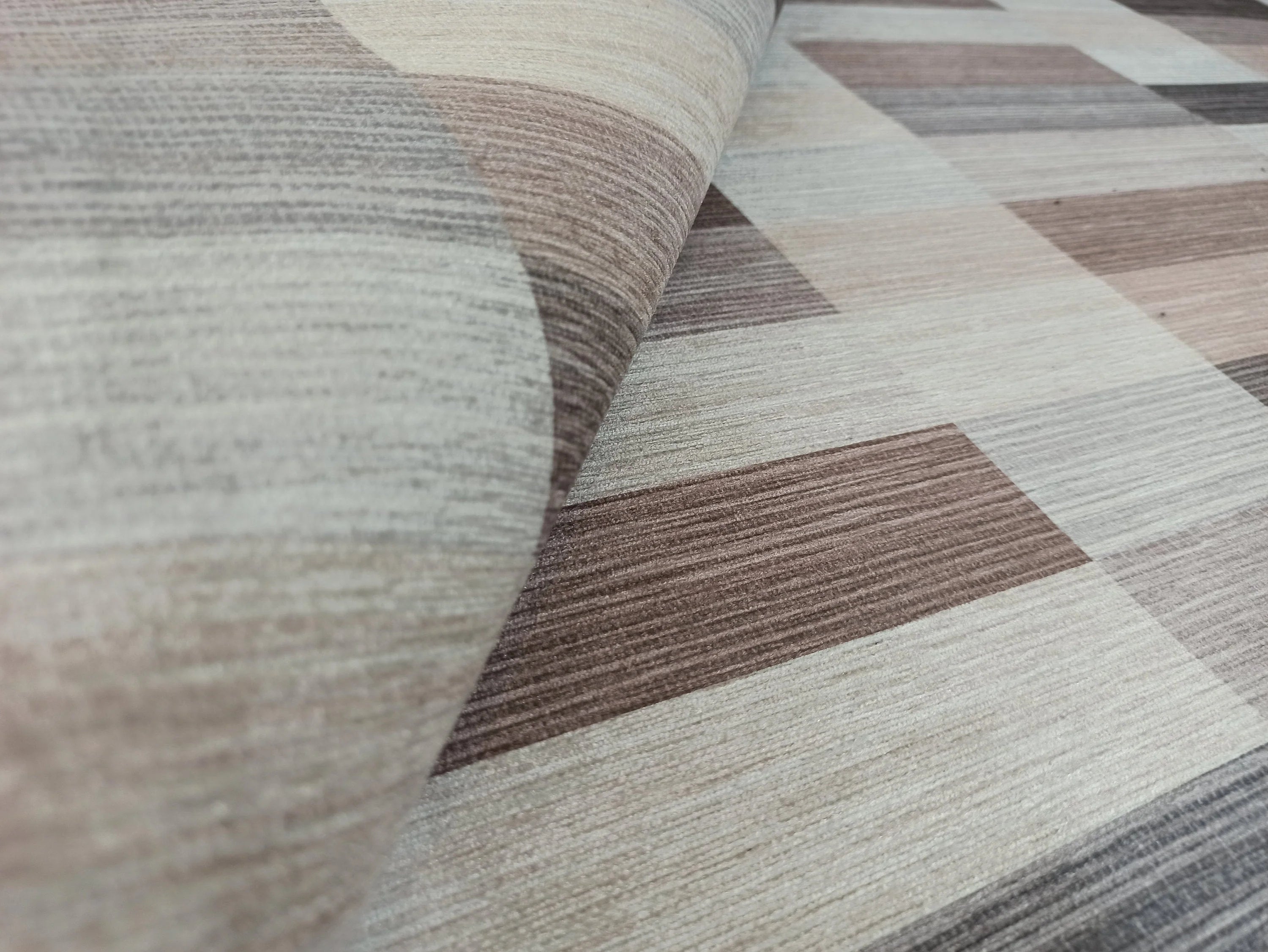Gray Geometric Patterned Vintage Carpet - CLEARANCE - 12440OU