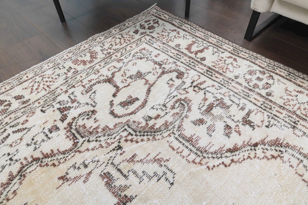 6x10 Handmade Vintage Area Oushak Rug