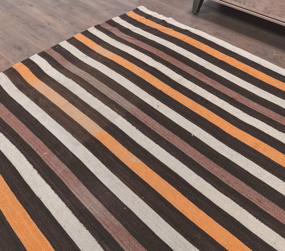 Vintage Kilim Striped Area Rug