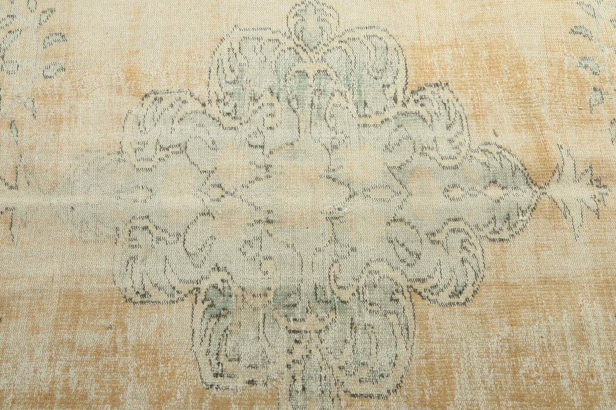 6 'x 10' Antique Washed Anatolian Oriental Area Rug from 1950s