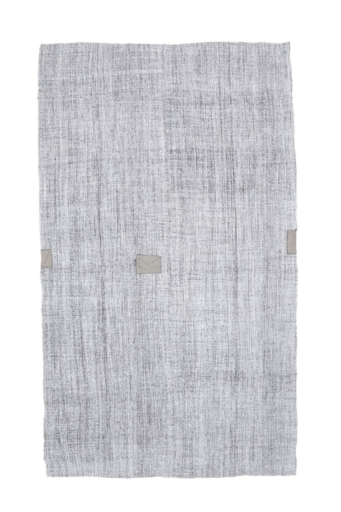 El yapımı vintage halı 188x320 cm düz desenli yün - farklı açıdan görünüm