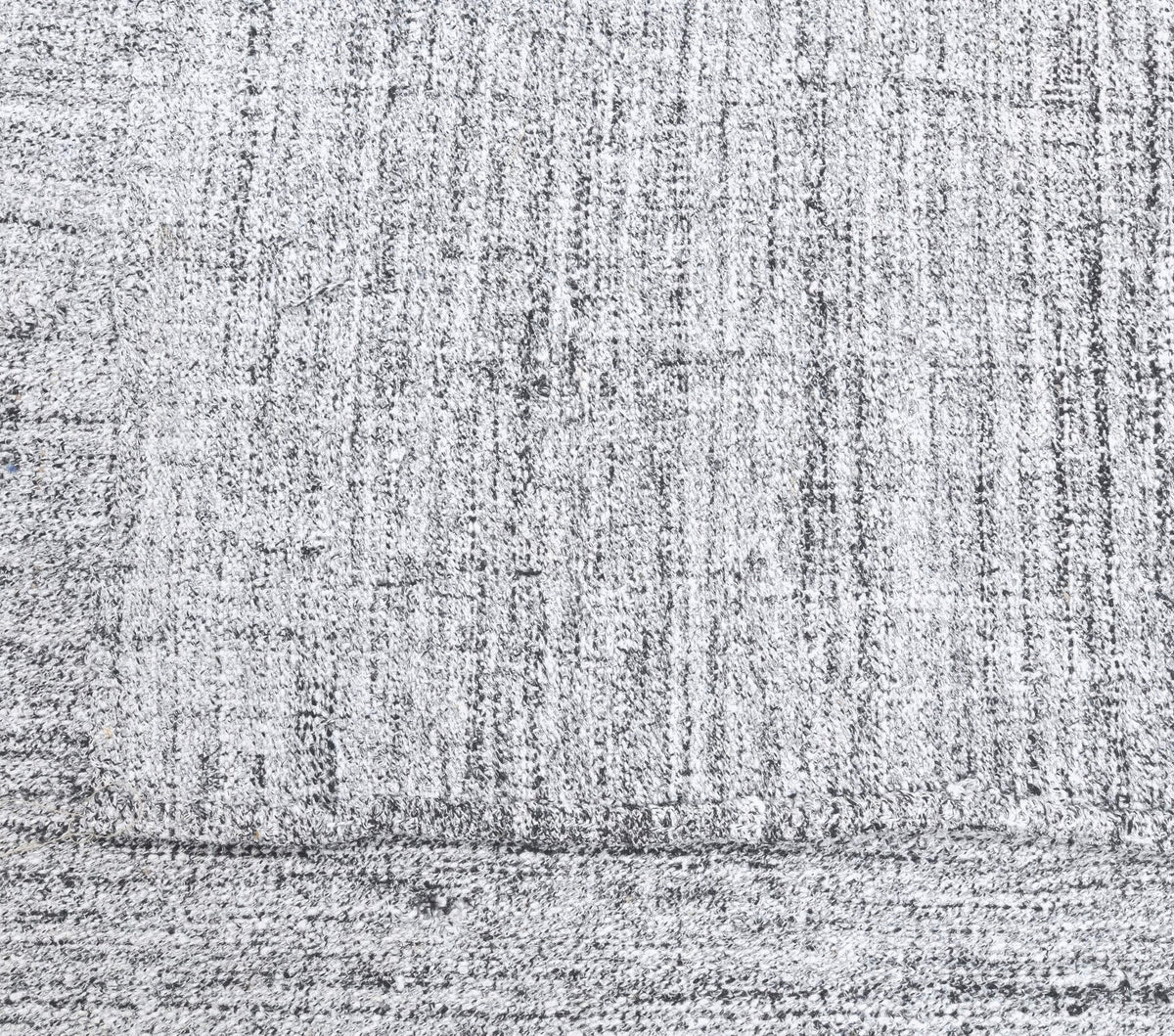 El yapımı vintage halı 188x320 cm düz desenli yün - üstten görünüm