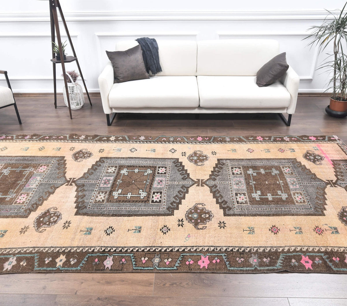 Oushak Vintage Large Area Rug